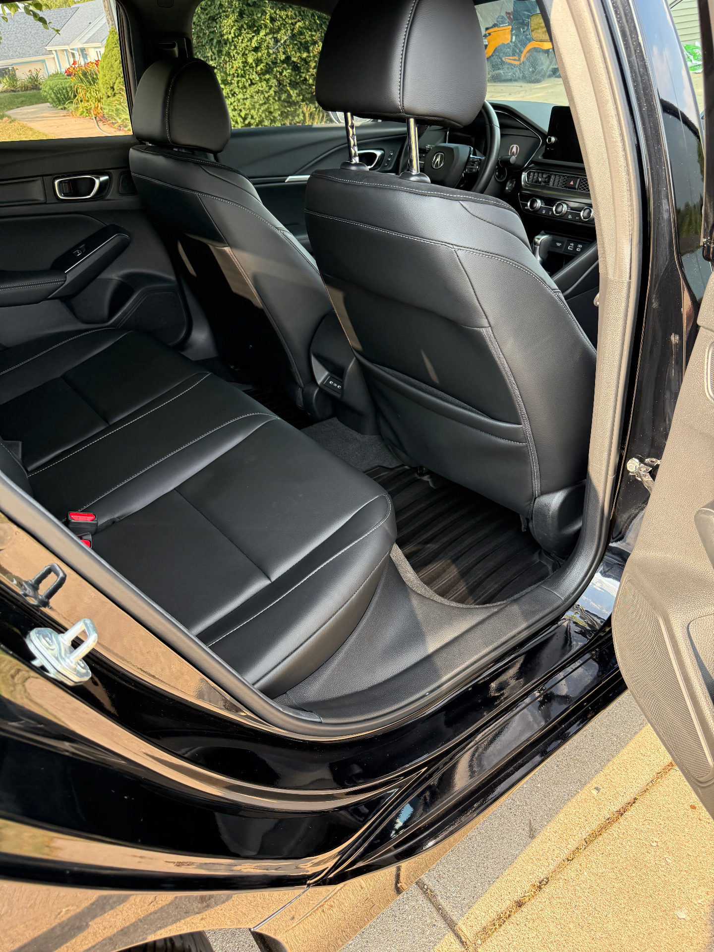 Real detailed rear seats and floor